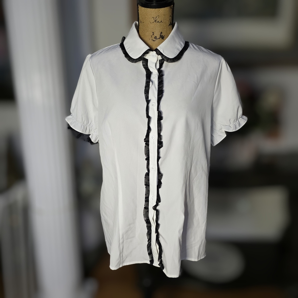 Belle Poque Classic White Blouse